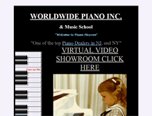 Tablet Screenshot of eastcoastpiano.com